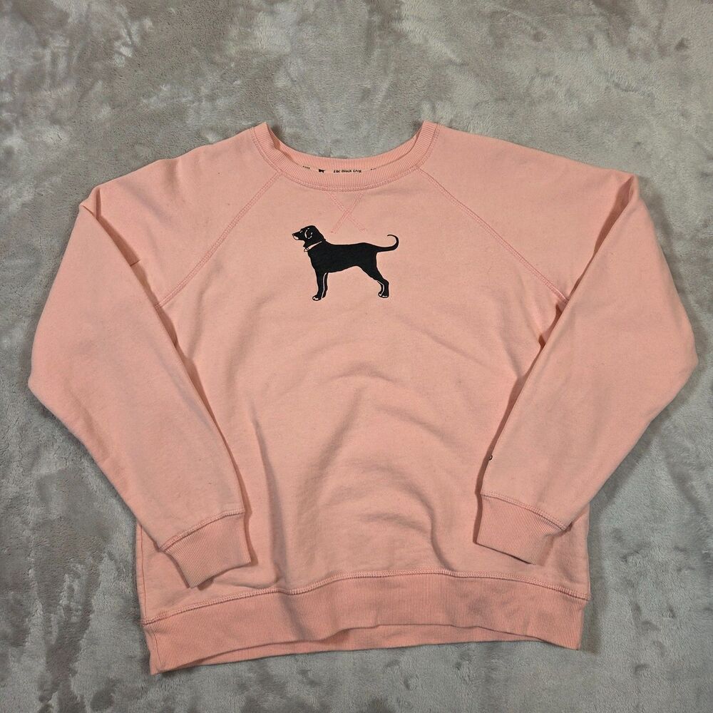 The Black Dog Sweatshirt Women's L Pink Classic Crewneck Martha's Vineyard
